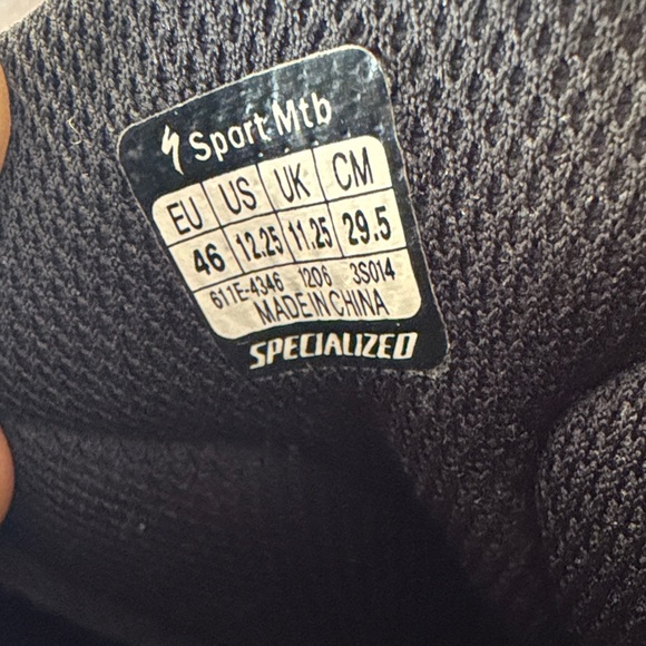 Specialized Black and Gray Athletic Shoes - Picture 2 of 15